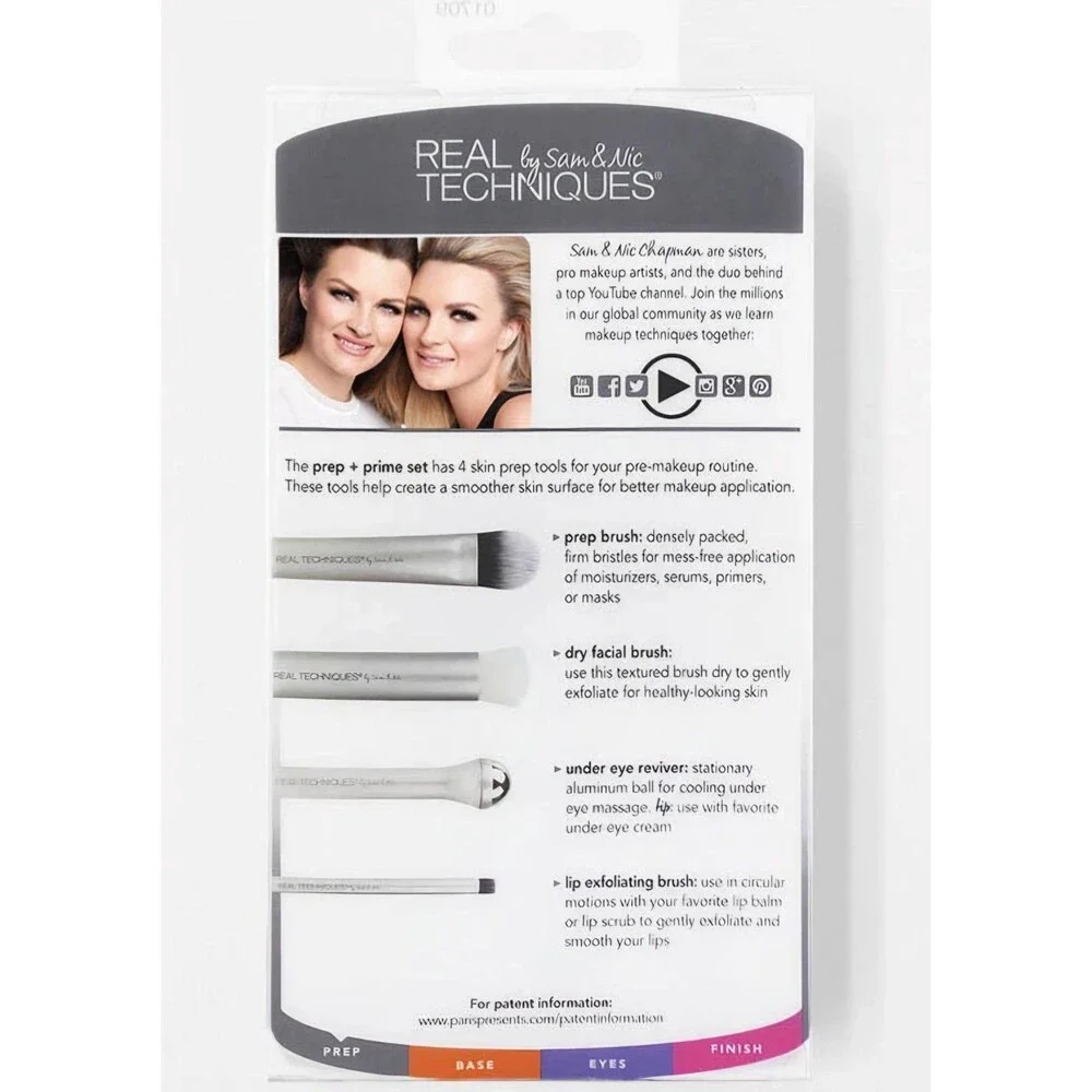 Real Techniques Sam & Nic Prep & Prime Set NWT